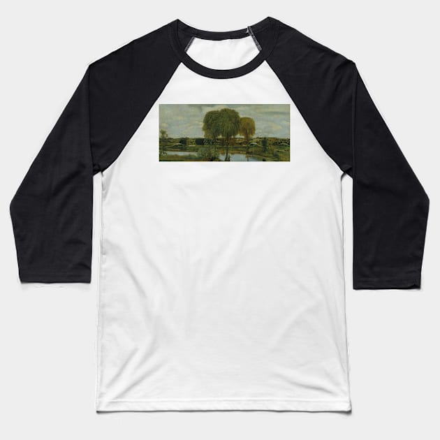 Along the Erie Canal by Arthur Bowen Davies Baseball T-Shirt by Classic Art Stall